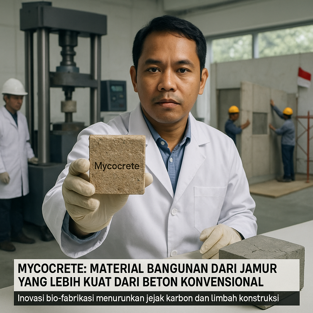 Mycocrete: Material Bangunan dari Jamur yang Lebih Kuat dari Beton Konvensional