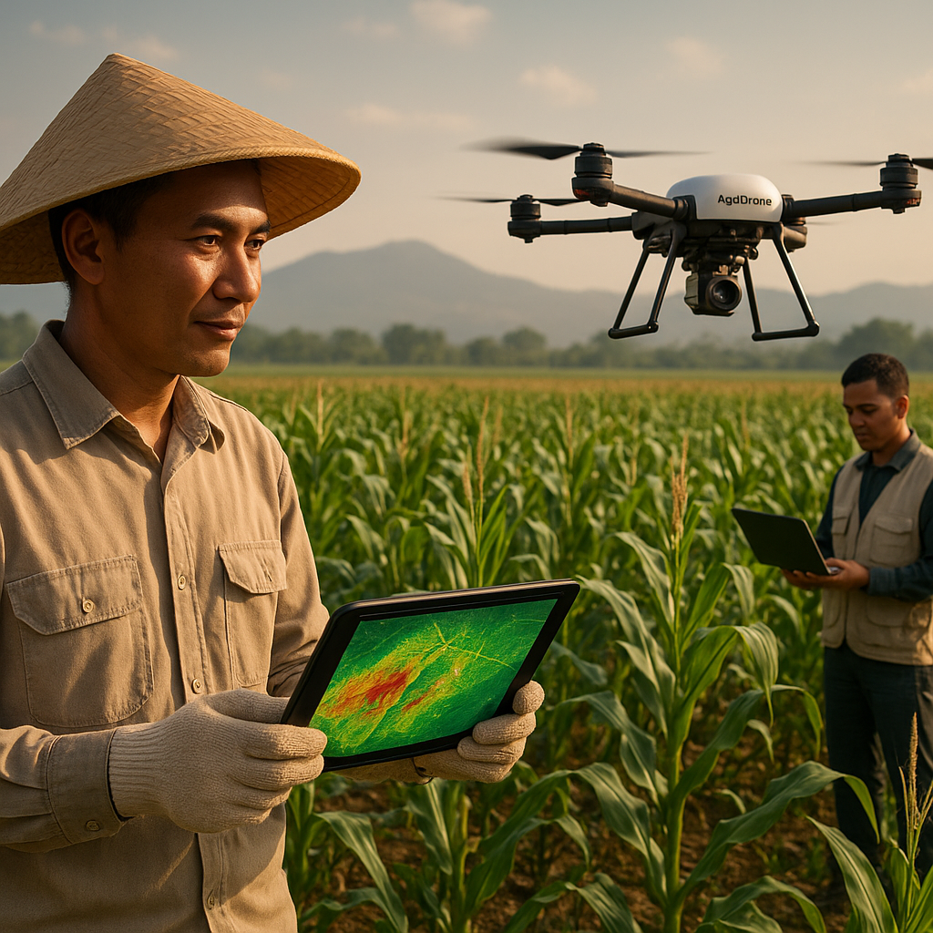 Drone dan AI Bantu Petani Jagung di Jawa Timur Optimalkan Pemupukan
