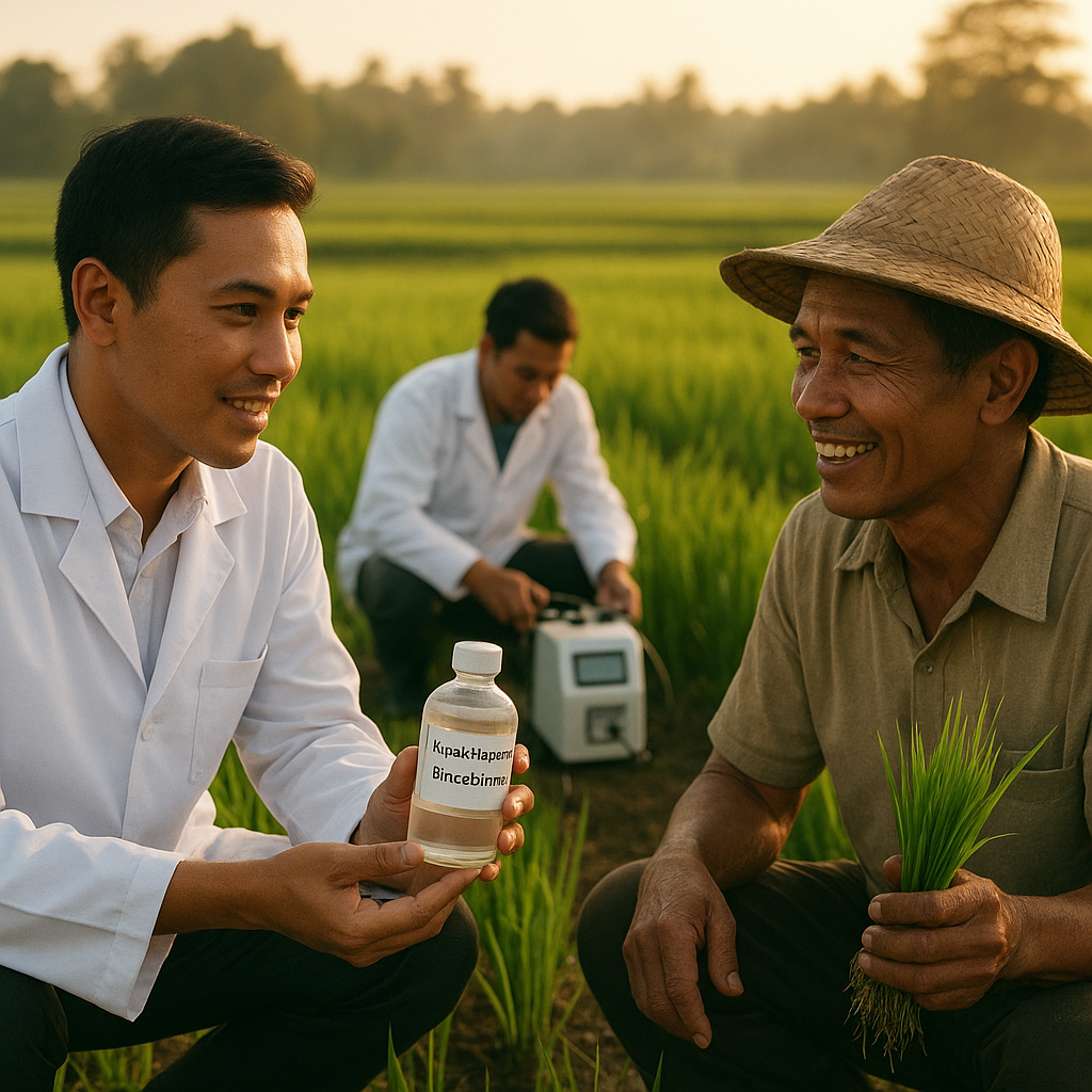 Pupuk Hayati dari Bakteri Tanah Kurangi Emisi N2O di Lahan Padi