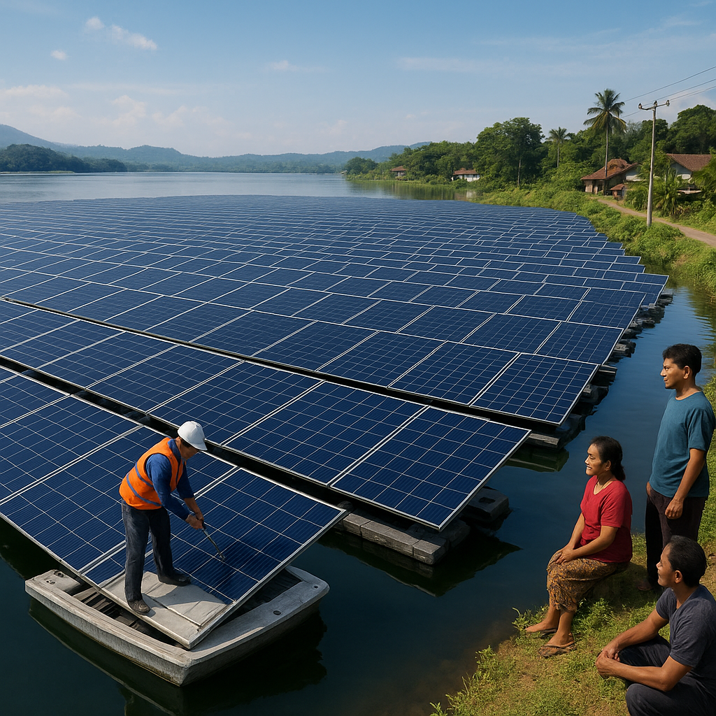 Panel Surya Apung di Waduk Jatiluhur Pasok Listrik 50 MW untuk Desa Terpencil