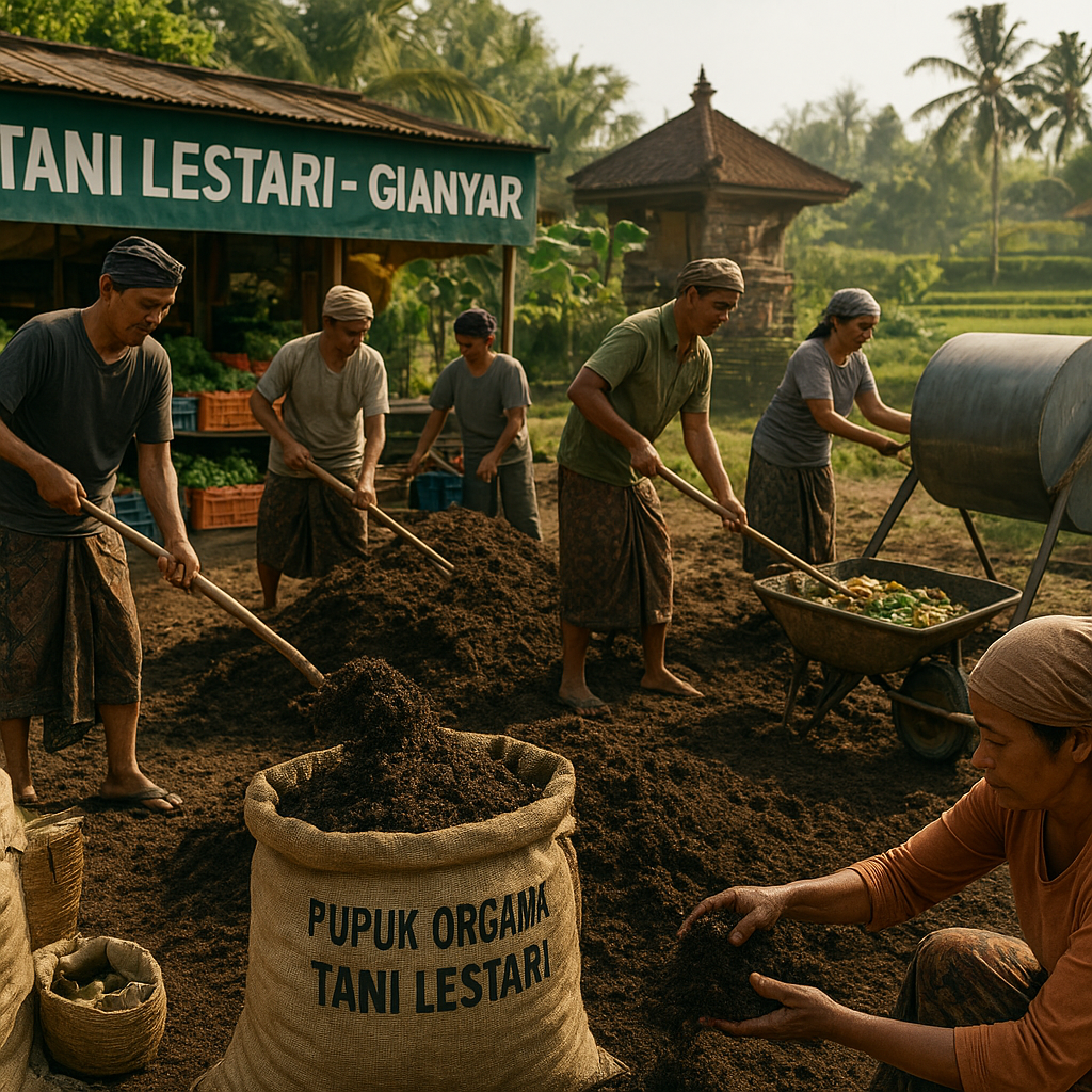 Pupuk Organik dari Limbah Pasar: Solusi Petani Organik di Bali