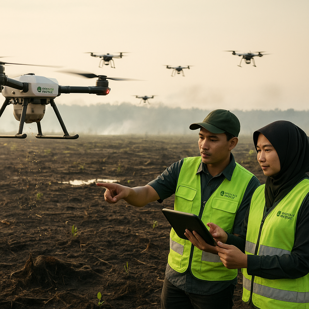 Reforestasi dengan Drone Bibit di Kalimantan: 1 Juta Pohon dalam 1 Tahun