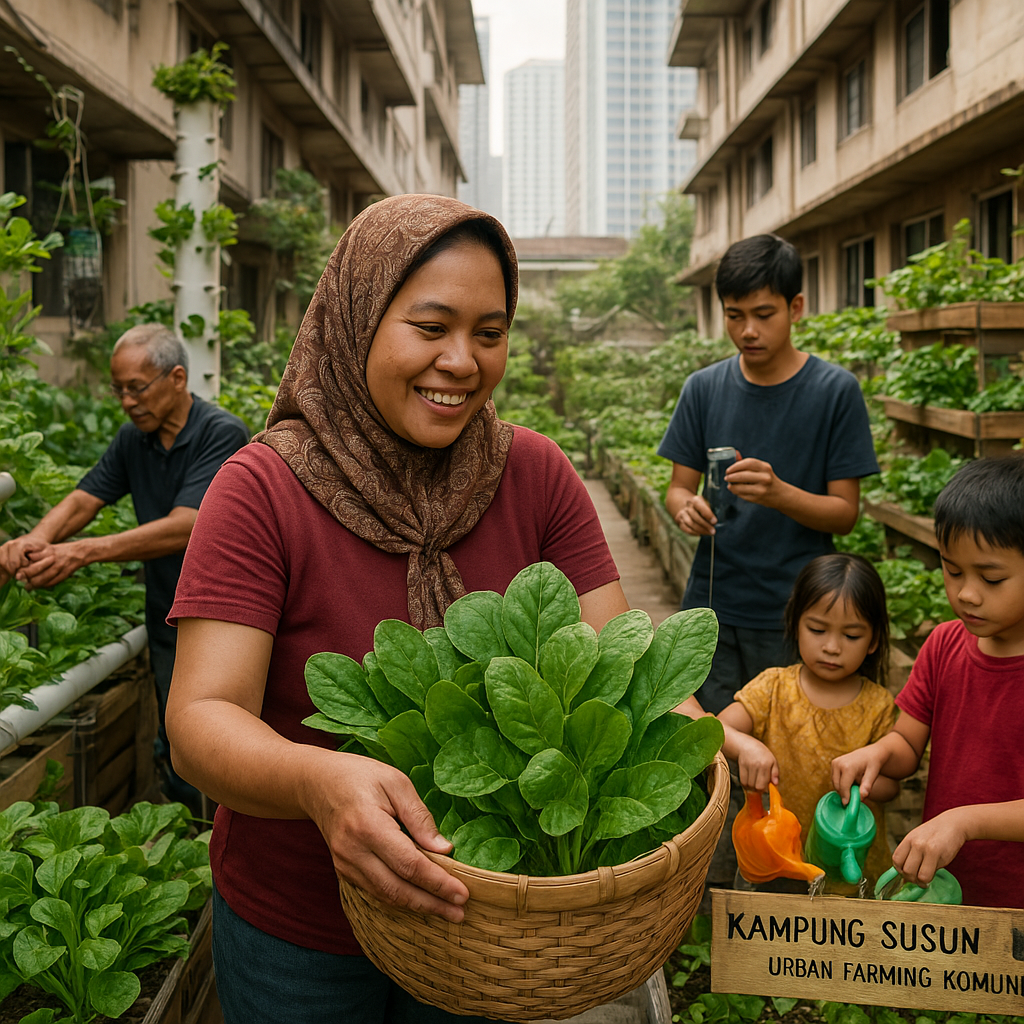 Urban Farming Komunitas di Kampung Susun: Swasembada Sayuran Keluarga