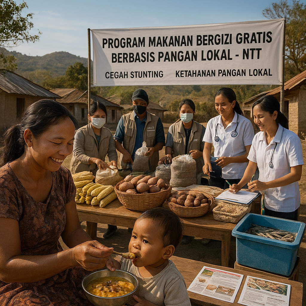 Program Makanan Bergizi Gratis Berbasis Pangan Lokal di NTT: Mengatasi Stunting dan Ketahanan Pangan