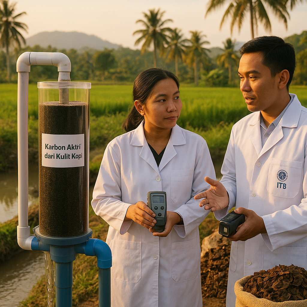 Bio-Filter dari Limbah Kulit Kopi untuk Air Terkontaminasi di Kawasan Pertanian