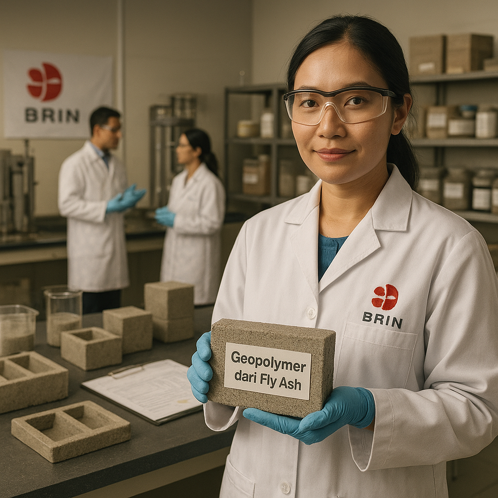 Peneliti BRIN Kembangkan Bahan Bangunan 'Geopolymer' dari Limbah Batubara untuk Konstruksi Ramah Lingkungan