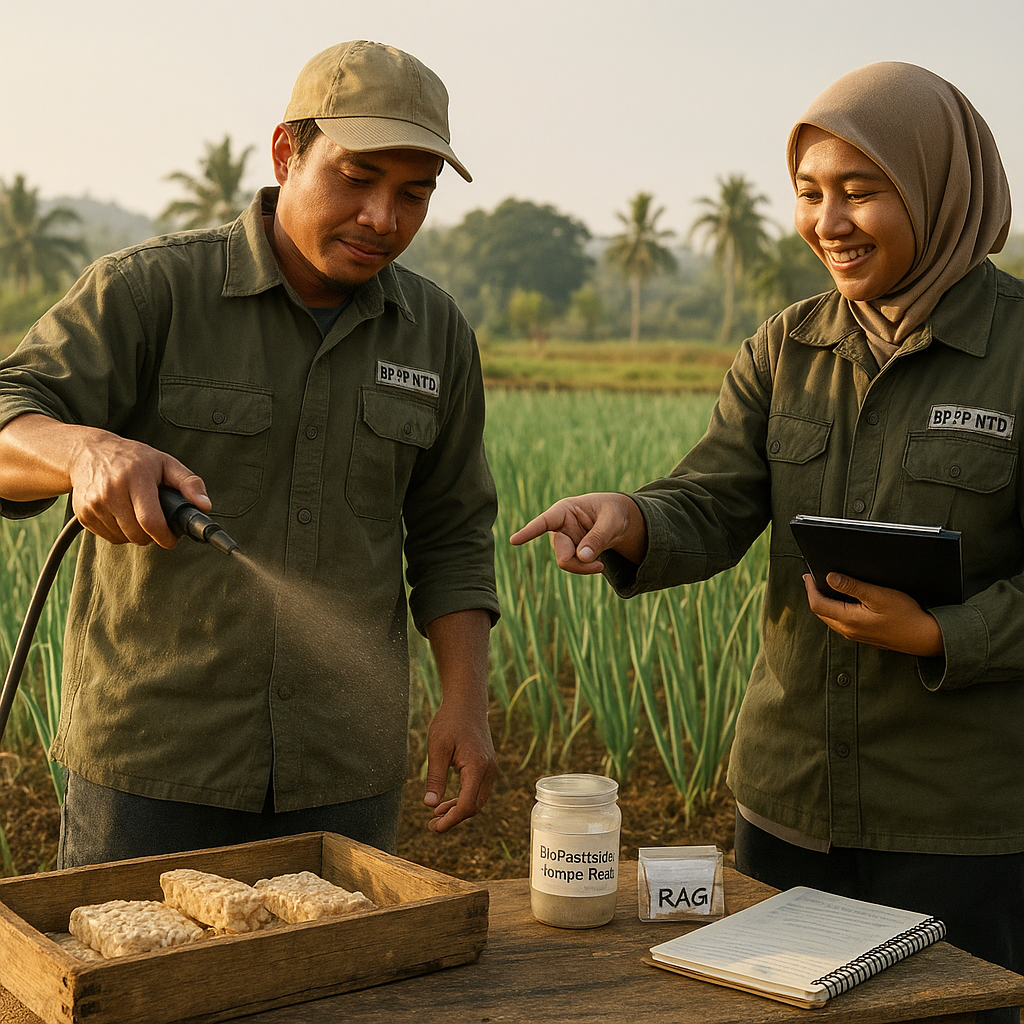 Riset BPTP NTB: Biopestisida Tempe Ragi Kurangi Hama & Tingkatkan Hasil Bawang Merah