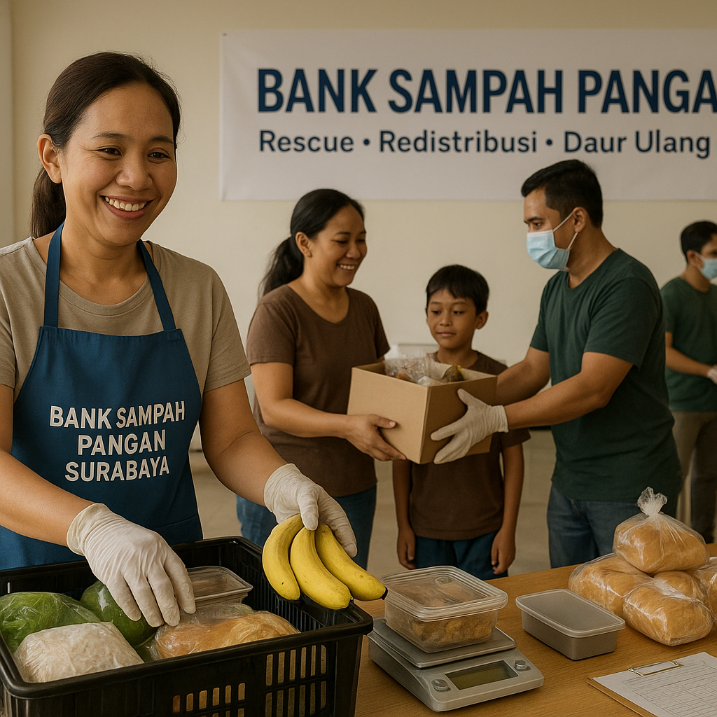 Inisiatif 'Bank Sampah Pangan' di Surabaya Kurangi Food Waste & Bantu Keluarga Rentan