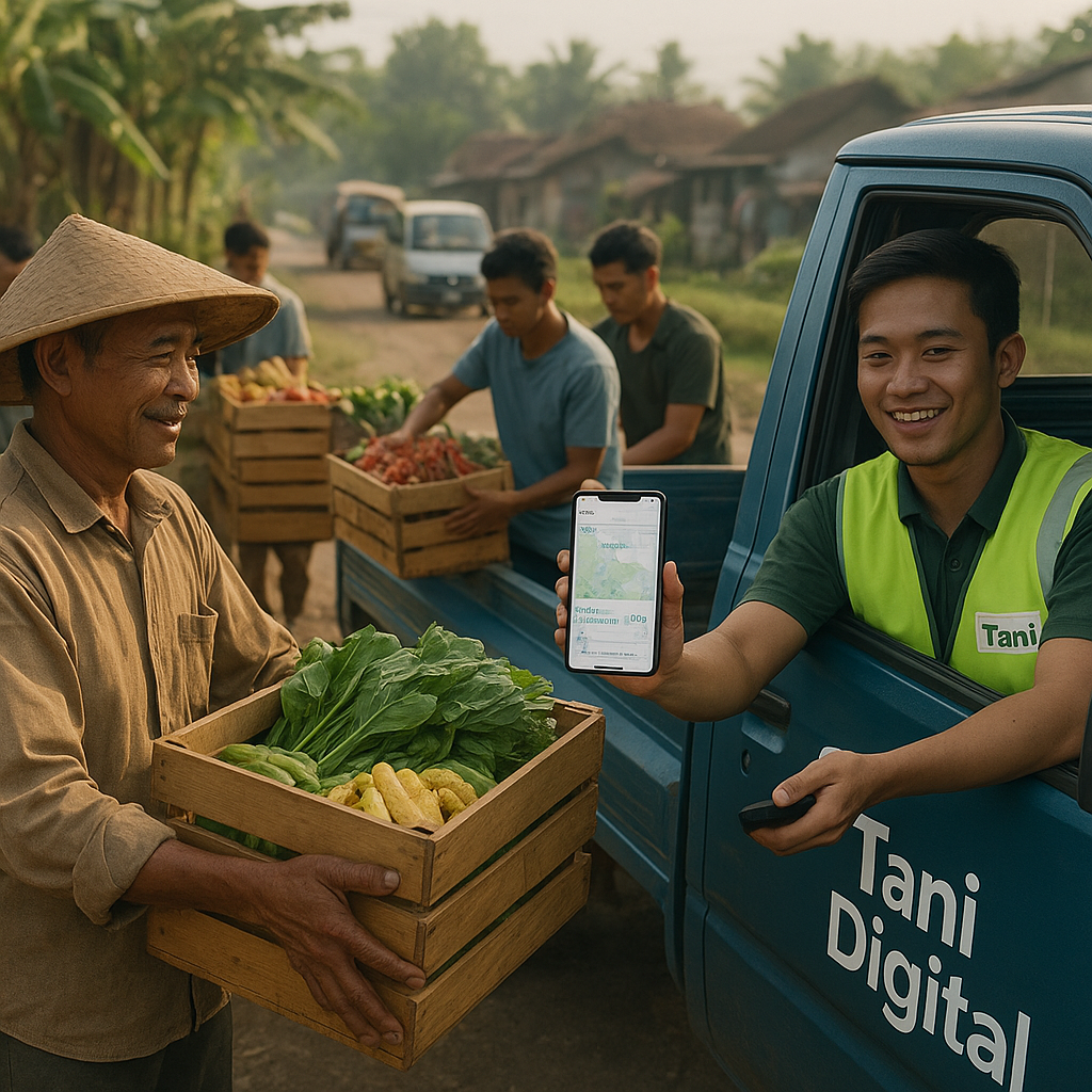 Aplikasi 'Tani Digital' Kemenhub Fasilitasi Transportasi Murah Hasil Pertanian dari Desa ke Pasar