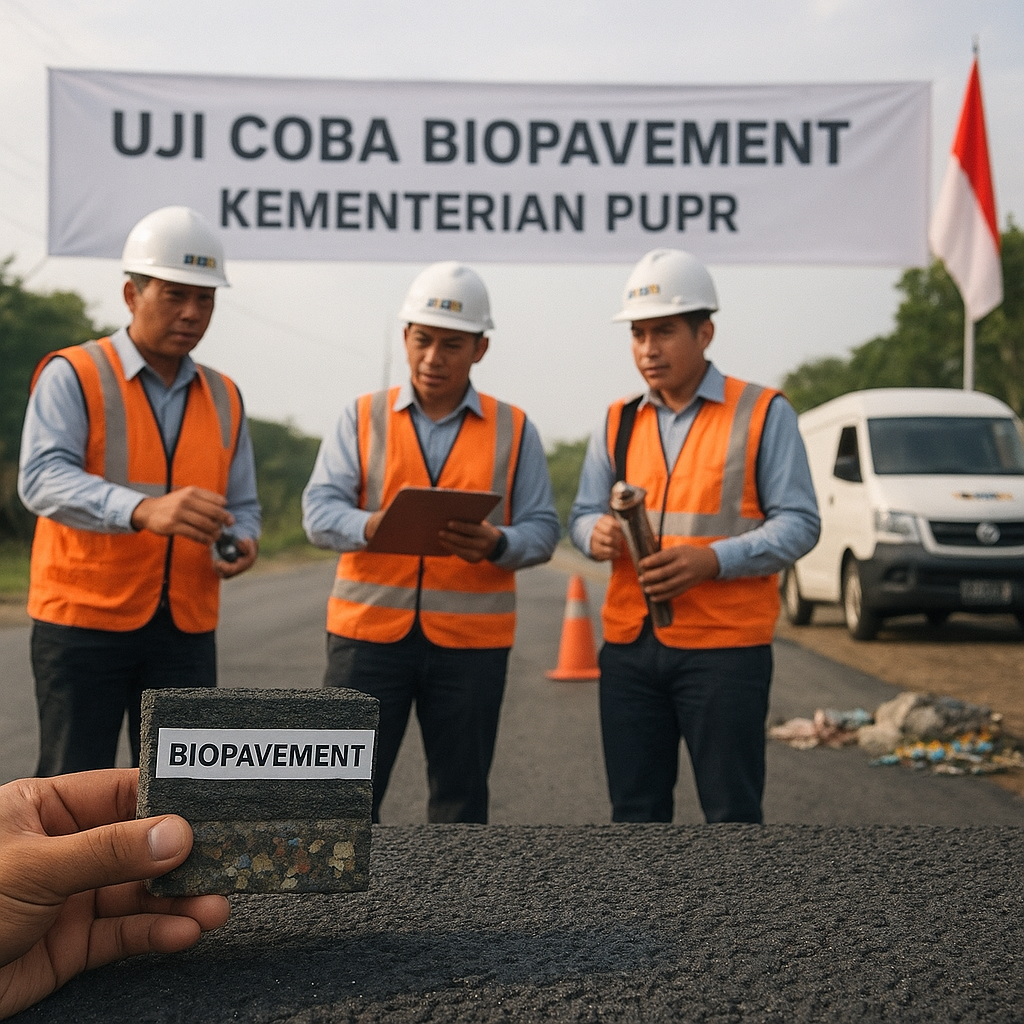 Kementerian PUPR Kembangkan 'Biopavement' dari Limbah Plastik dan Karet untuk Jalan Ramah Lingkungan