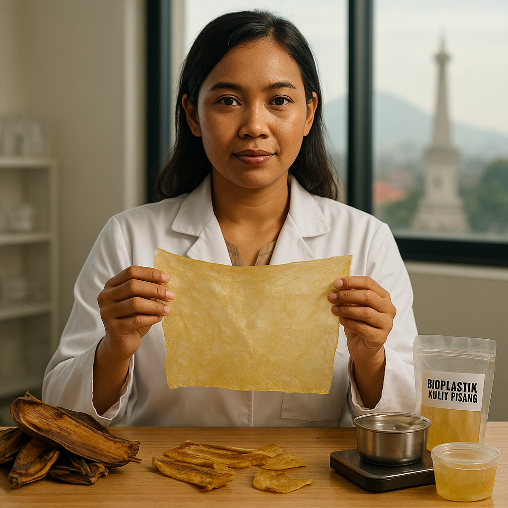 Bioplastic dari Limbah Kulit Pisang: Solusi Kemasan Ramah Lingkungan di Yogyakarta