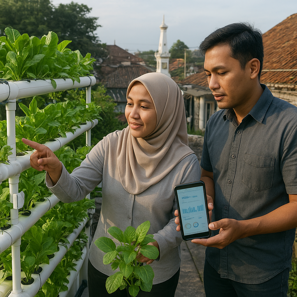 Komunitas 'Grow Your Own' di Yogyakarta Membangun Sistem Urban Farming Vertikal dengan IoT