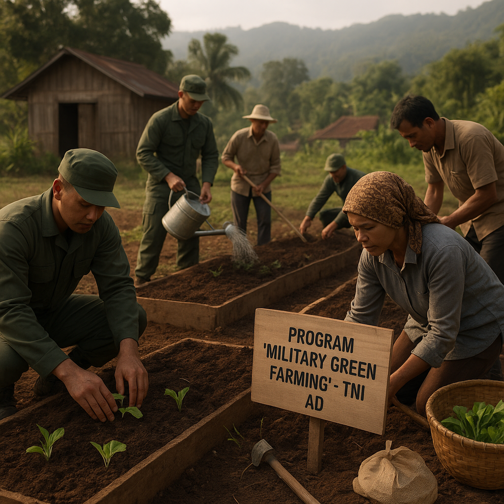 Program 'Military Green Farming': TNI AD Mengembangkan Pertanian Organik di Wilayah Pedalaman