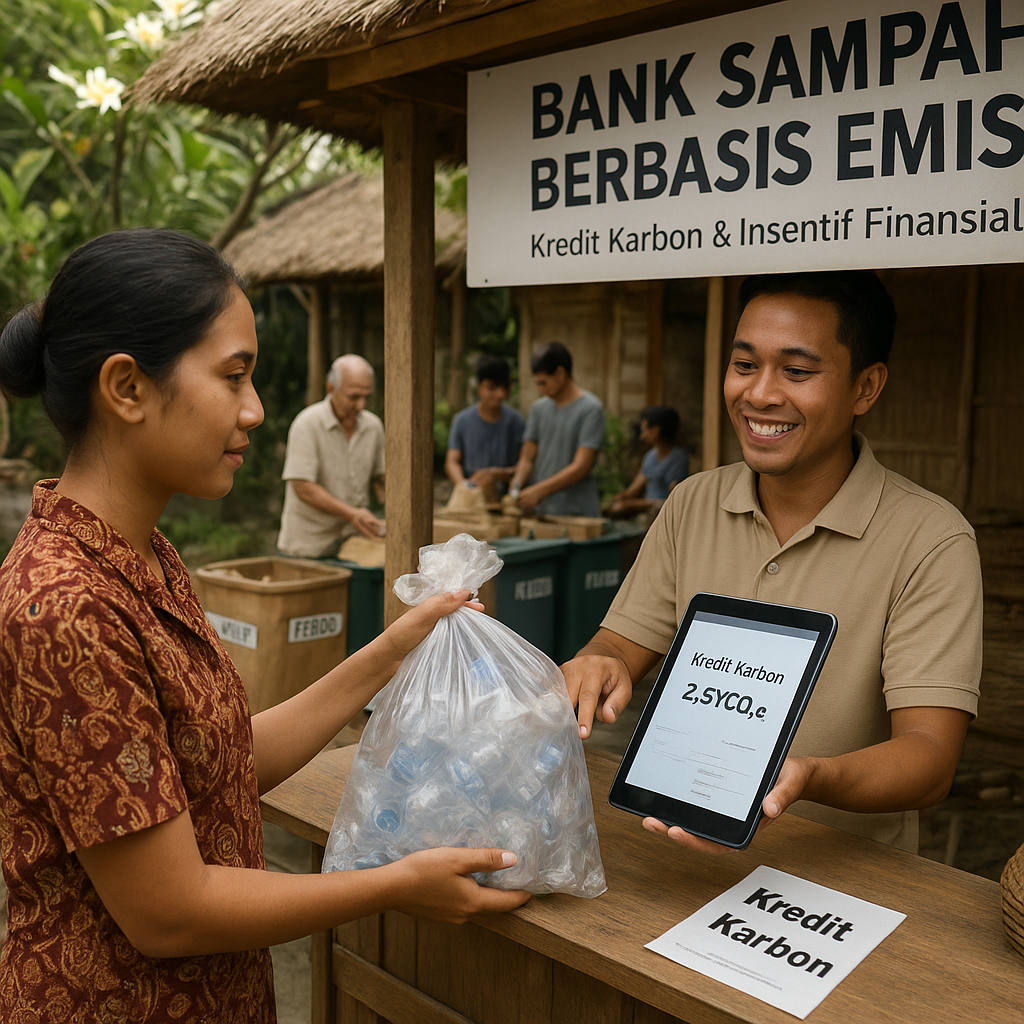 Inisiatif 'Bank Sampah Berbasis Emisi' yang Mengonversi Limbah menjadi Karbon Offset