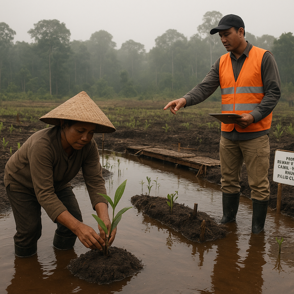 Proyek Rehabilitasi Lahan Gambut dengan Paludiculture (Budidaya Adaptif) di Sumatra