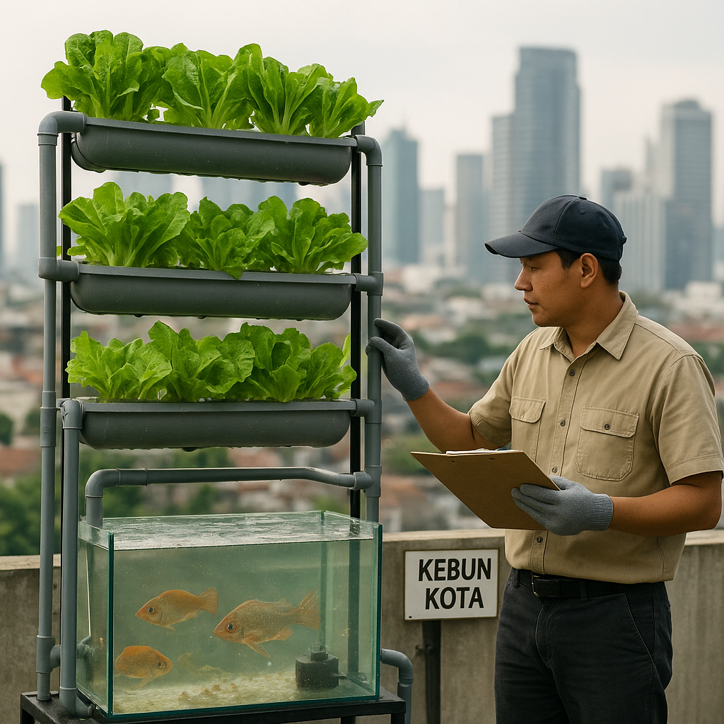 Sistem 'Aquaponics Vertikal' di Perkotaan: Integrasi Ikan dan Sayuran dalam Ruang Sempit