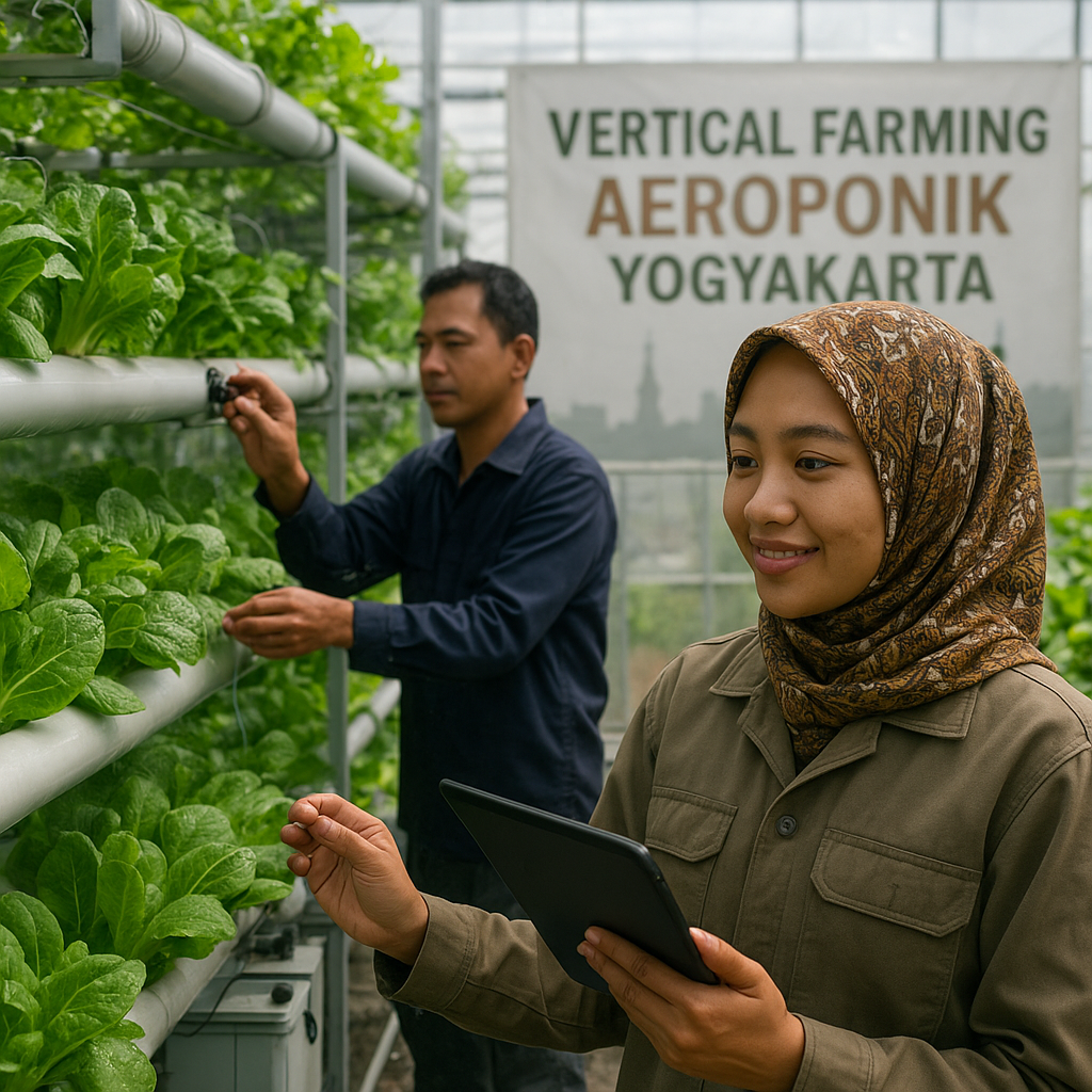Inovasi 'Vertical Farming' dengan Sistem Aeroponik Tingkatkan Produksi Sayuran di Lahan Terbatas Kota Yogyakarta