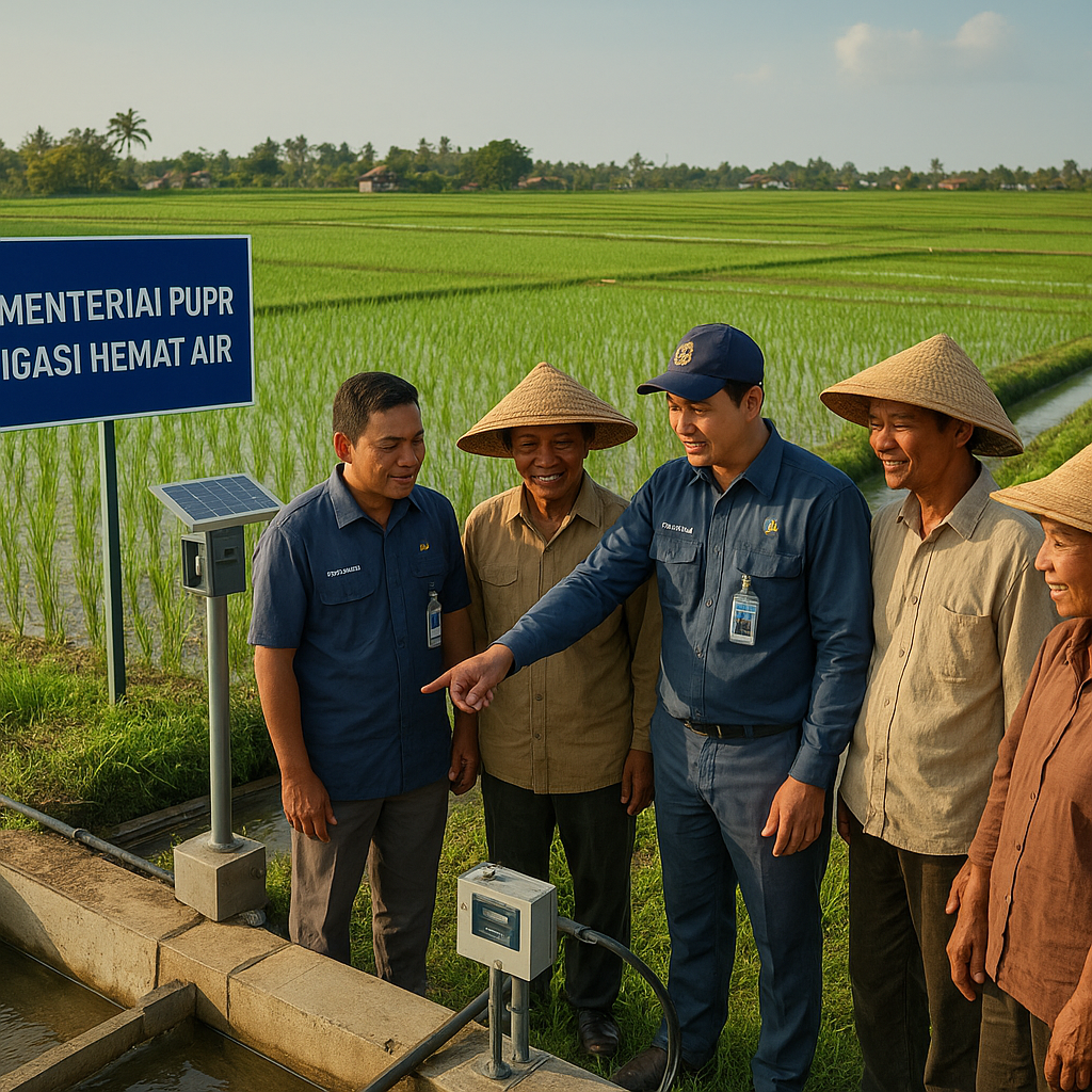 Kementerian PU Selamatkan 141.440 Hektare Sawah dari Kekeringan dengan Teknologi Irigasi Hemat Air