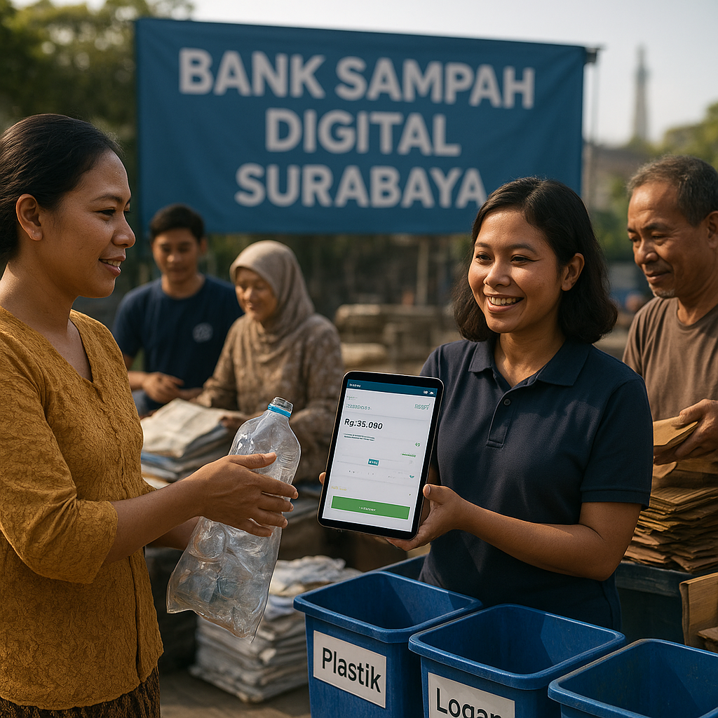 Bank Sampah Digital Meningkatkan Partisipasi dan Nilai Ekonomi Limbah di Surabaya