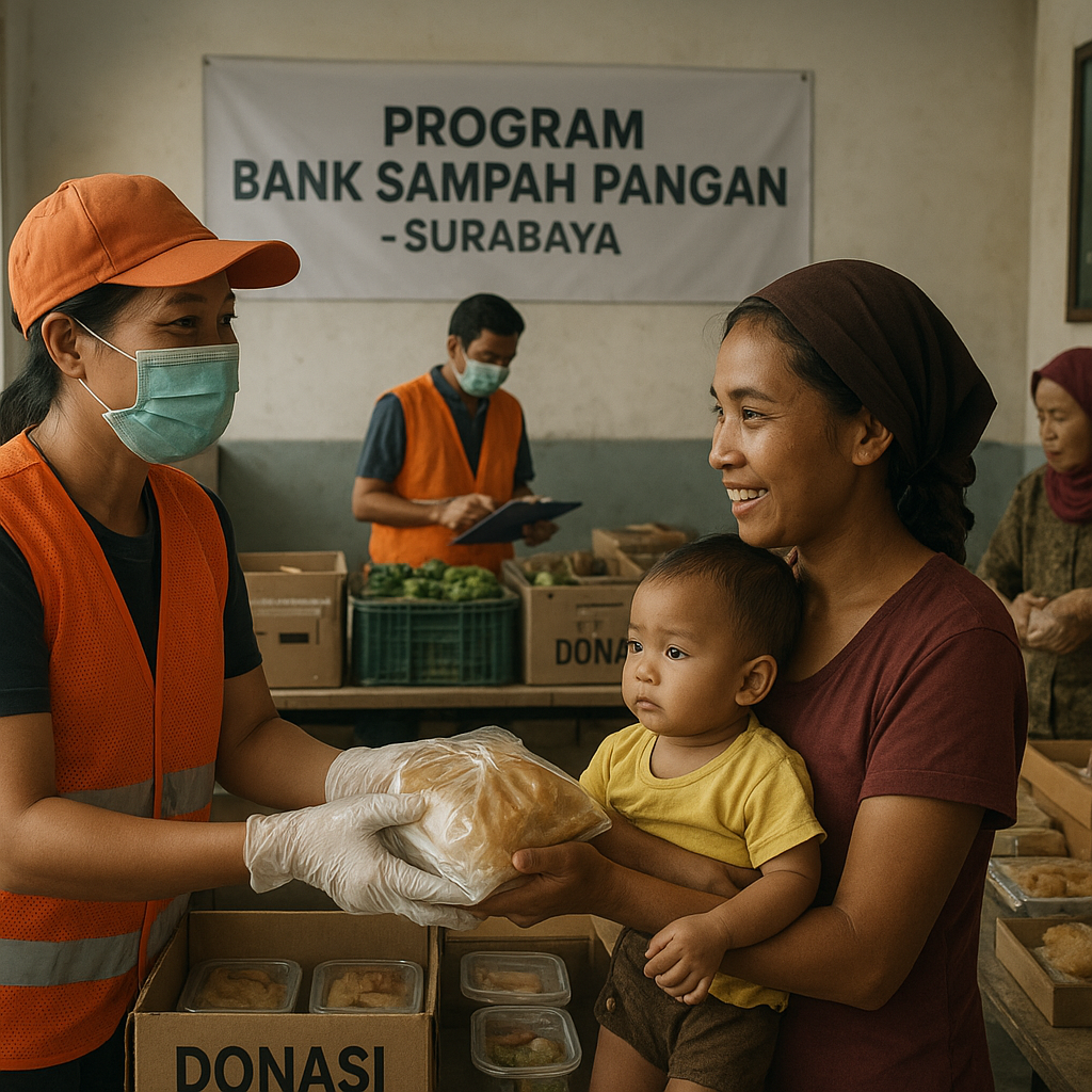 Program 'Bank Sampah Pangan' di Surabaya Kurangi Food Waste dan Bantu Keluarga Rentan