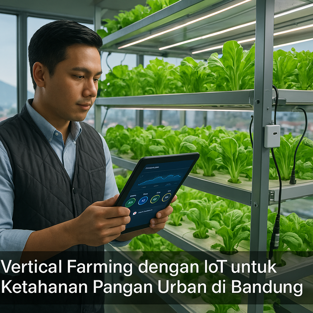 Vertical Farming dengan IoT untuk Ketahanan Pangan Urban di Bandung