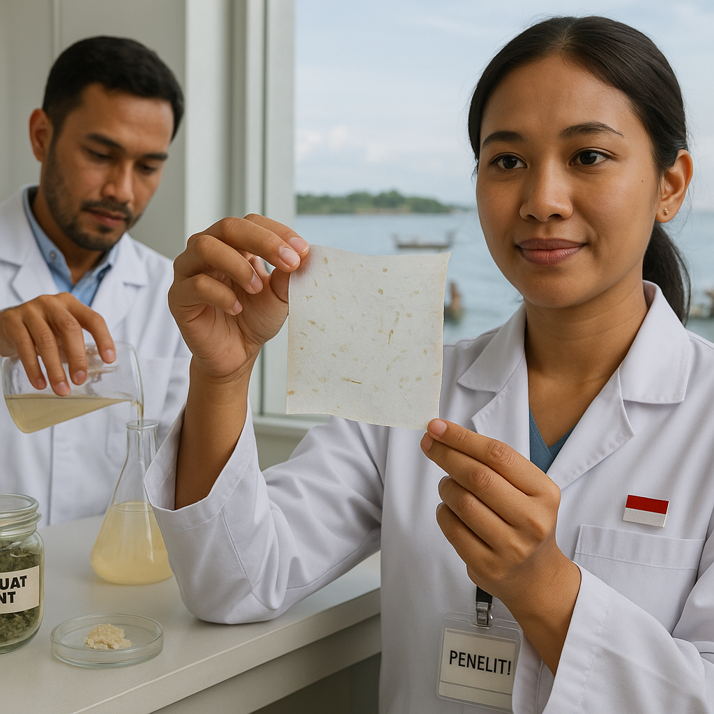 Peneliti Indonesia Kembangkan Bioplastik dari Rumput Laut dan Limbah Tahu, Mudah Terurai di Laut