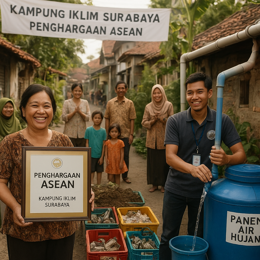 Kampung Iklim di Surabaya Raih Penghargaan ASEAN, Warga Kelola Sampah dan Hemat Air Mandiri