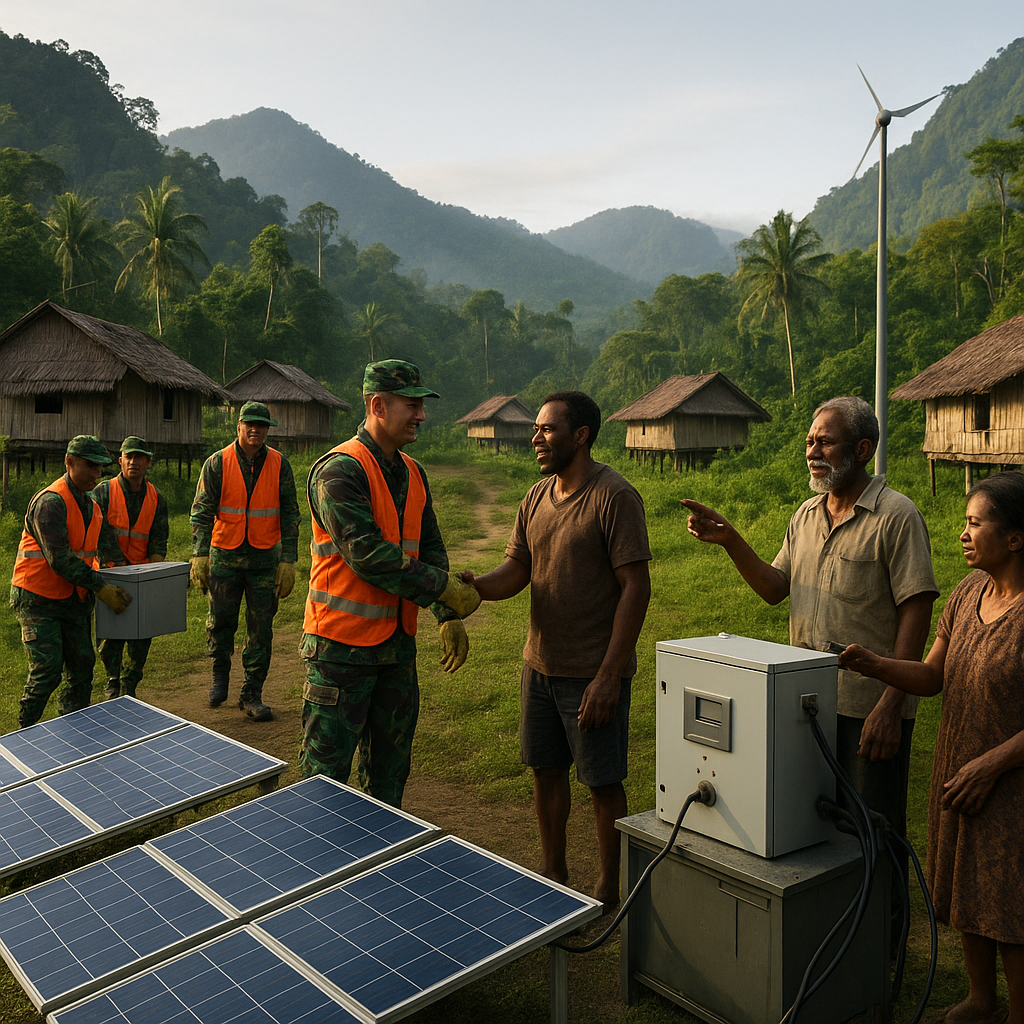 Dana Lingkungan Hijau untuk Energi Terbarukan di Papua Didukung Kolaborasi Militer