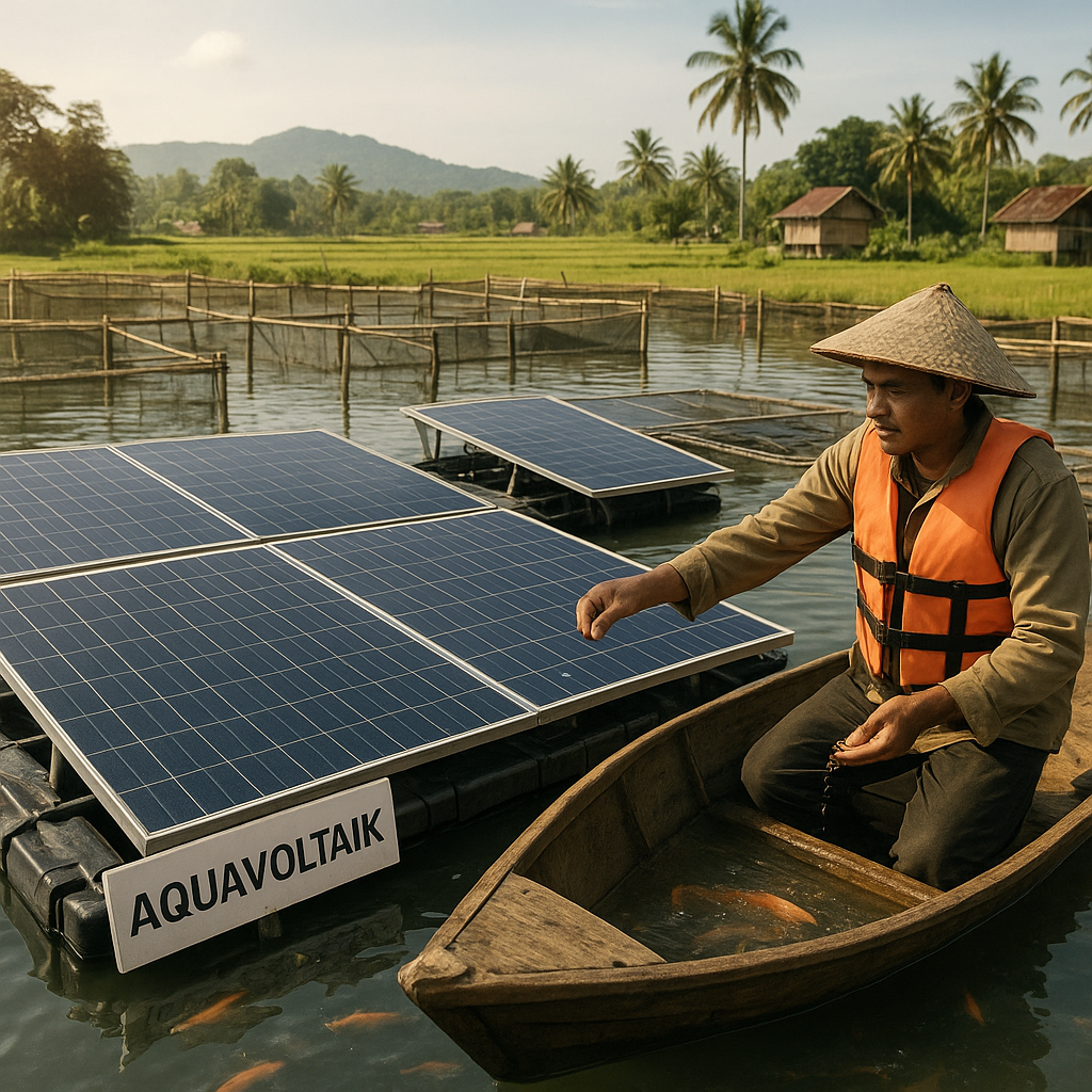 Panel Surya Apung dan Budidaya Ikan: Solusi Hibrida untuk Lahan Sempit dan Krisis Energi