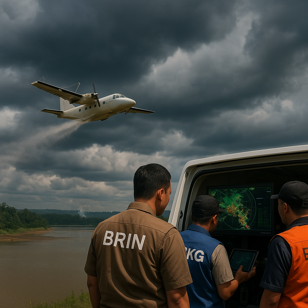 Modifikasi Cuaca Teknologi Tinggi (TMC) untuk Antisipasi Kebakaran Hutan dan Isi Waduk