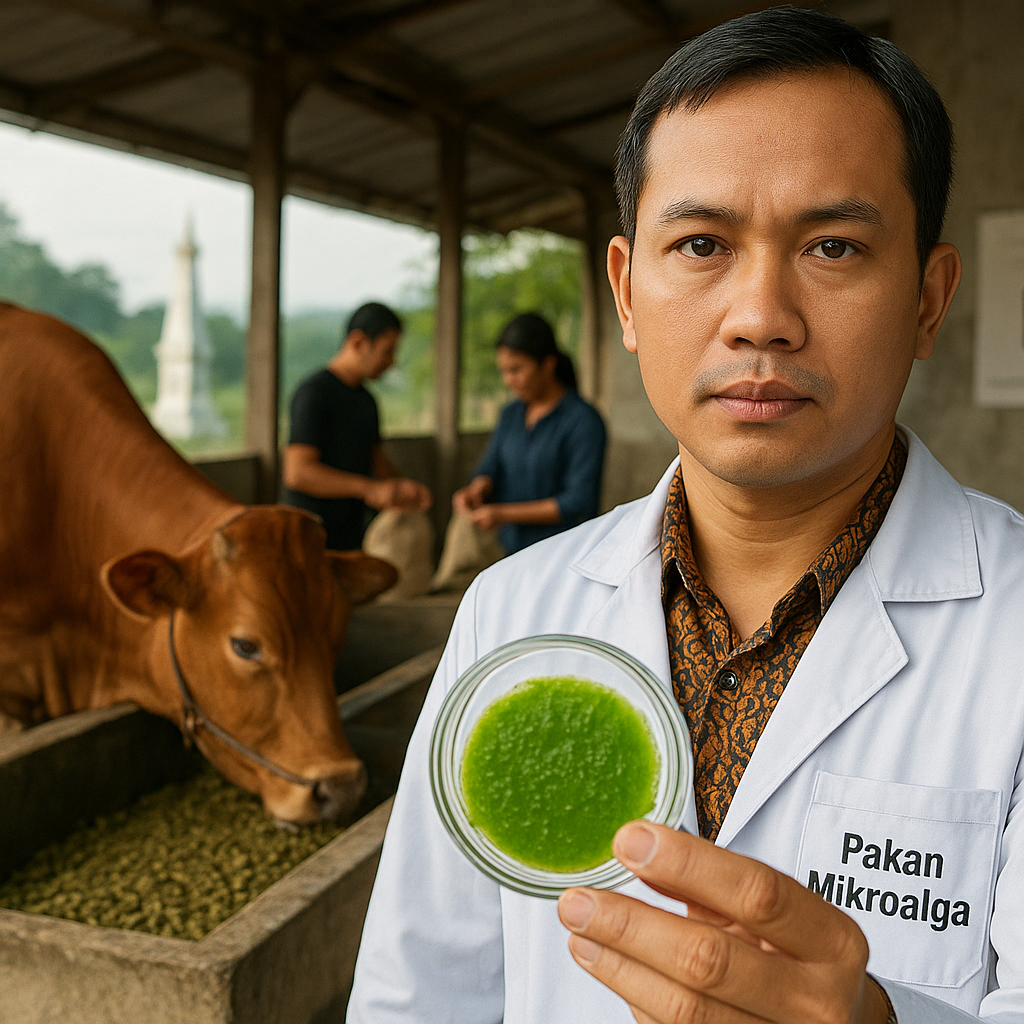Mikroalga sebagai Bahan Baku Pakan Ternak Alternatif Kurangi Emisi Metana