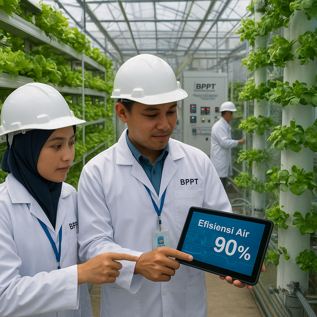 BPPT Kembangkan Teknologi Hidroponik Aeroponik Skala Industri untuk Lahan Terbatas