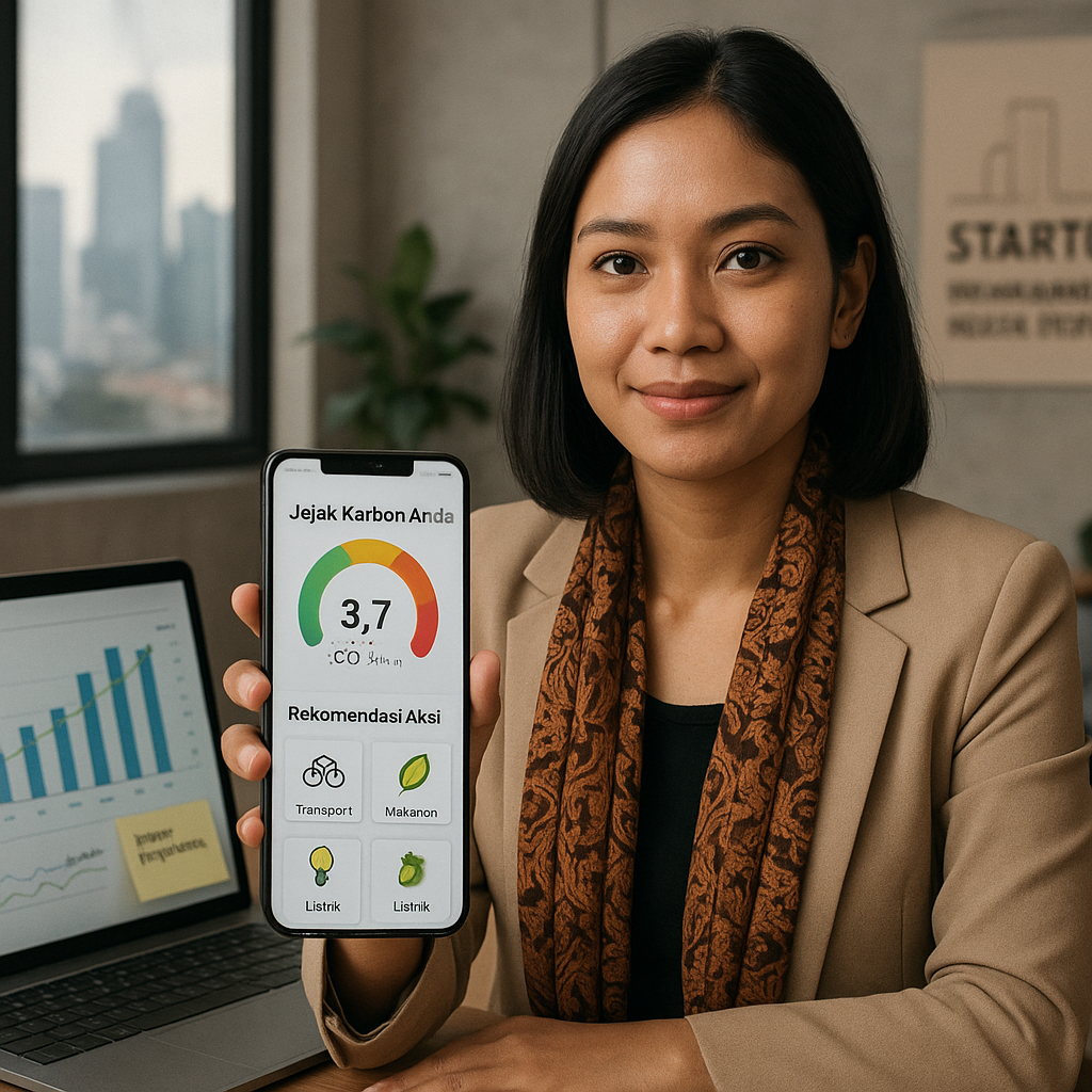 Startup Lokal Rilis Aplikasi Pemantauan Jejak Karbon dan Rekomendasi Aksi untuk Individu