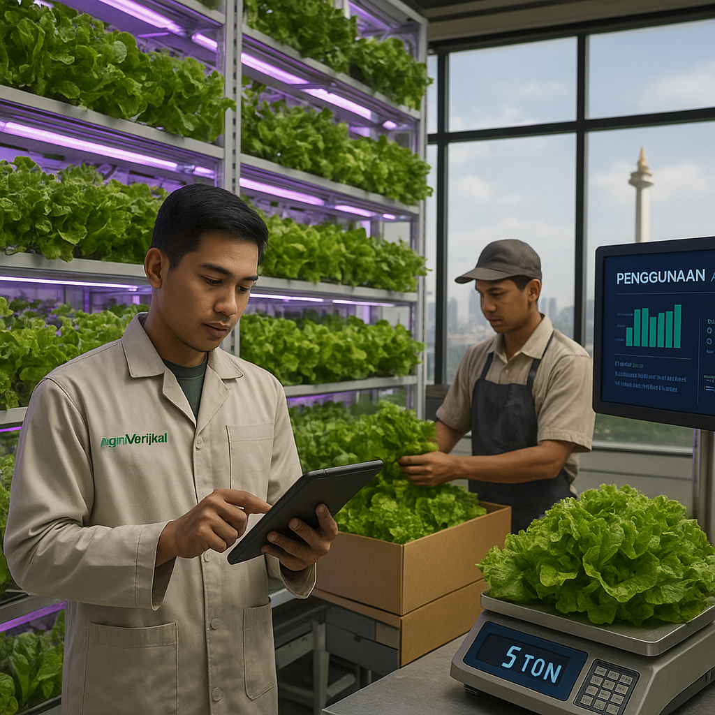 Pertanian Vertikal Berbasis AI Berhasil Tekan Penggunaan Air 90% di Jakarta