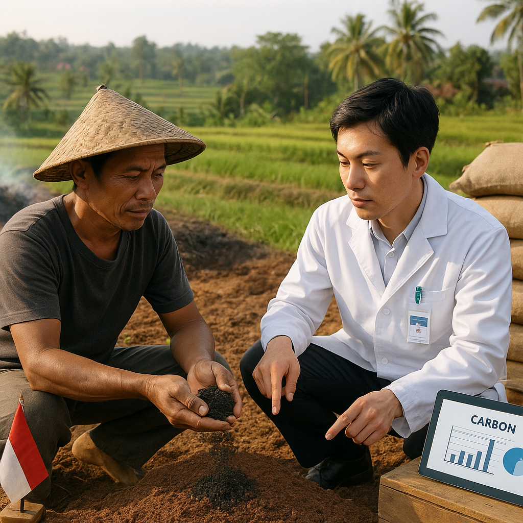 Kolaborasi Indonesia-Jepang Kembangkan Biochar untuk Kredit Karbon dan Kesehatan Tanah