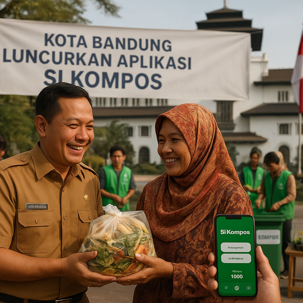 Kota Bandung Luncurkan Aplikasi Digital untuk Tukar Sampah Organik Jadi Kompos