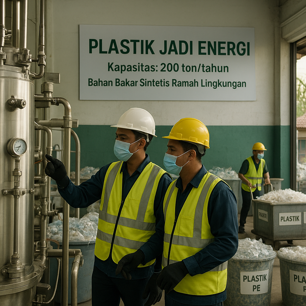 Perusahaan Rintisan Bali Ubah Sampah Plastik Jadi Bahan Bakar Sintetis Ramah Lingkungan