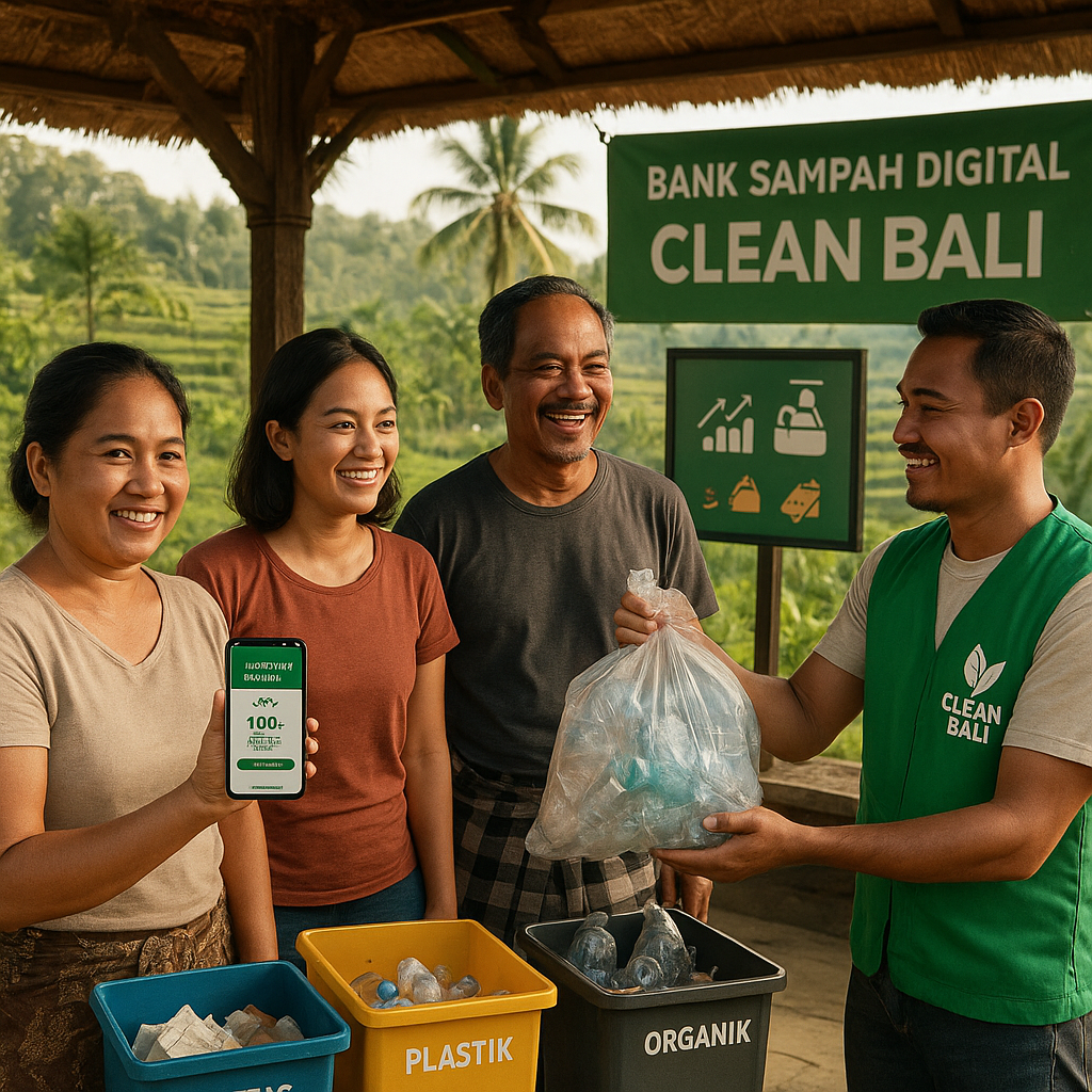 Komunitas di Bali Sukses Kelola Sampah dengan Konsep Bank Sampah Digital