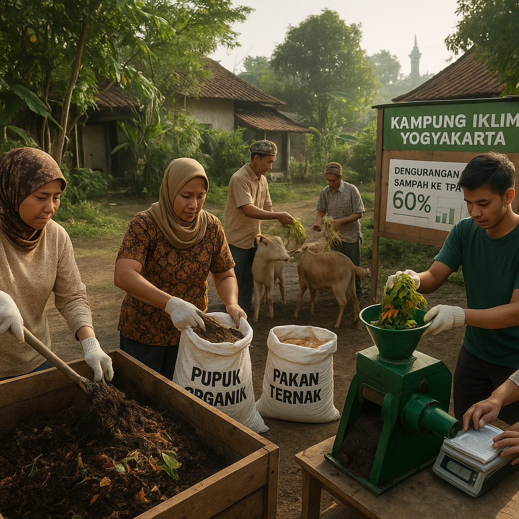 Kampung Iklim di Yogyakarta Sukses Kelola Sampah Organik Jadi Pupuk dan Pakan Ternak
