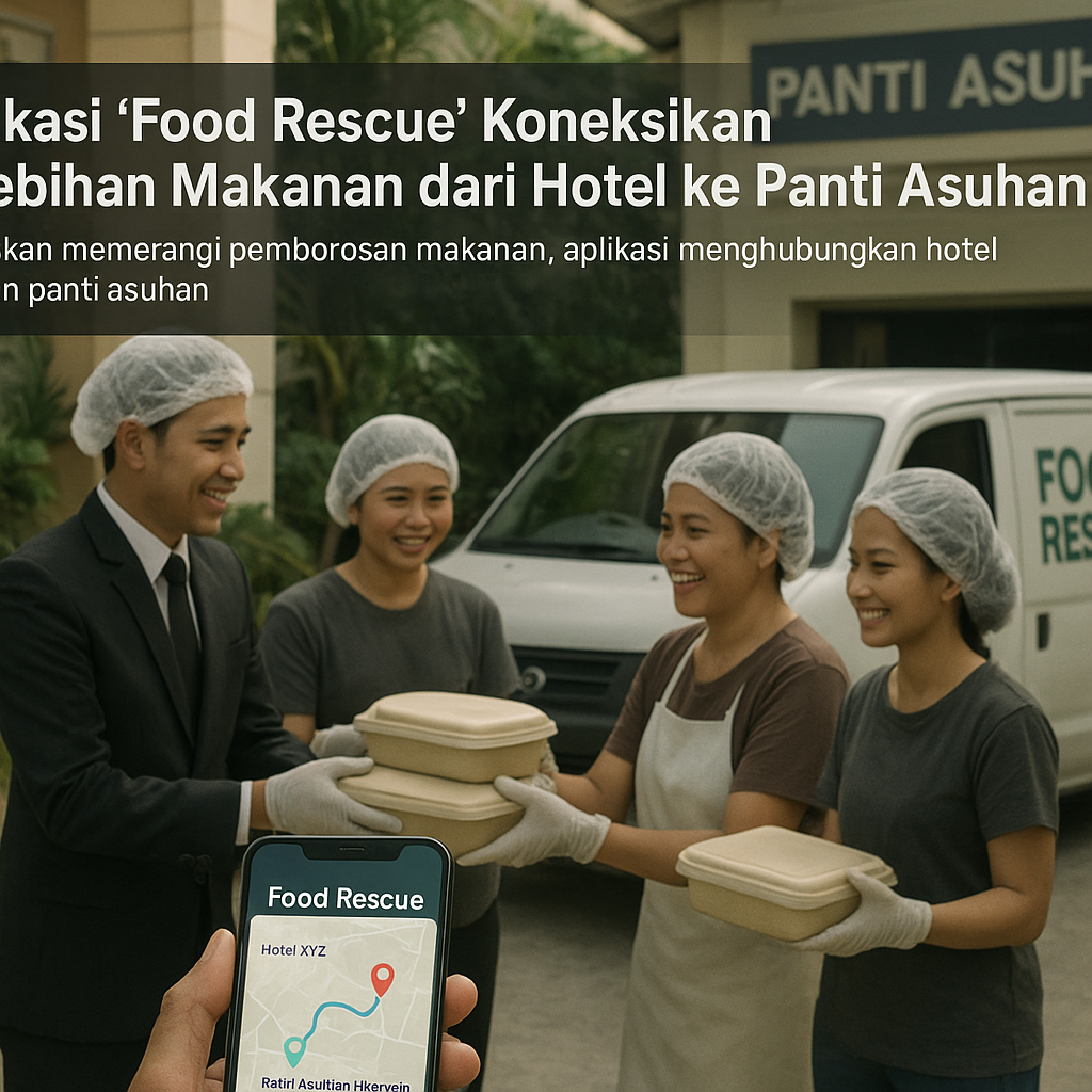 Aplikasi 'Food Rescue' Koneksikan Kelebihan Makanan dari Hotel ke Panti Asuhan