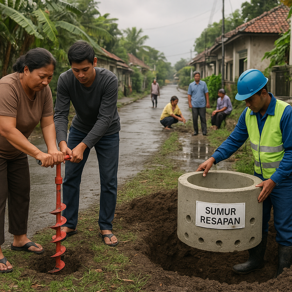 Inovasi Biopori dan Sumur Resapan Atasi Banjir dan Krisis Air di Perkotaan