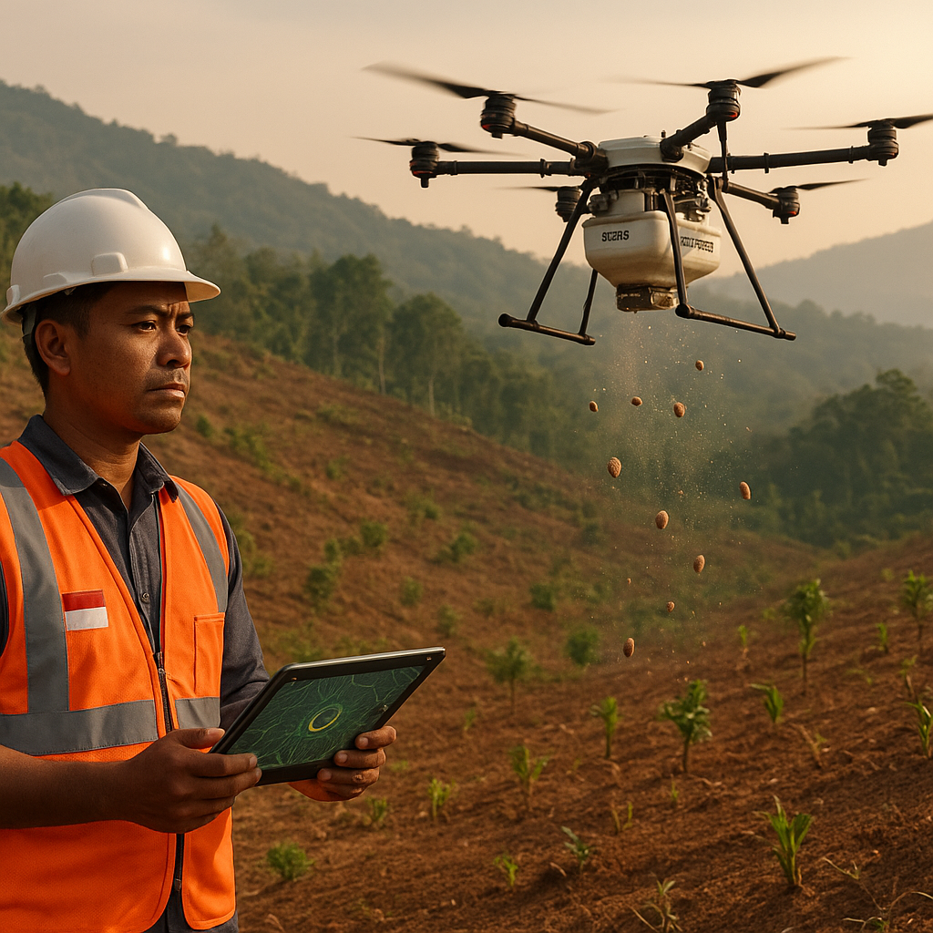 Drone Penyebar Benih dan Pupuk: Teknologi Presisi Tingkatkan Efisiensi Reboisasi