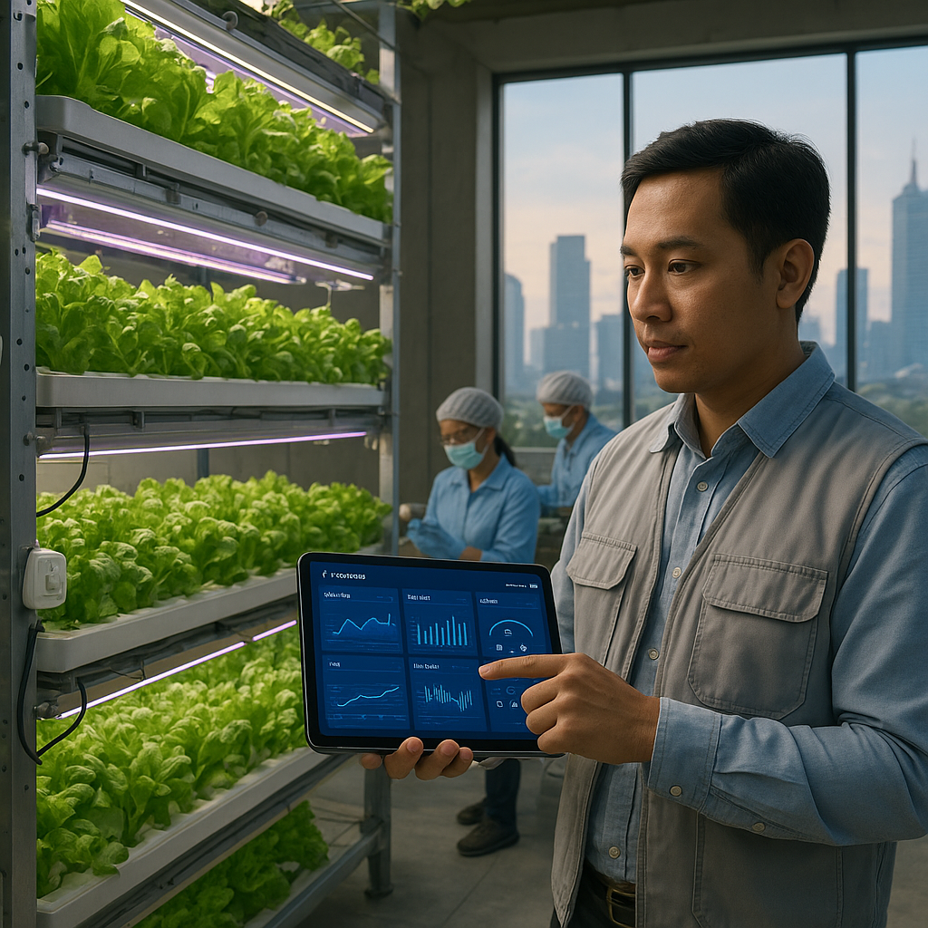 Vertical Farming dengan Teknologi IoT di Perkotaan Jawab Keterbatasan Lahan Pangan