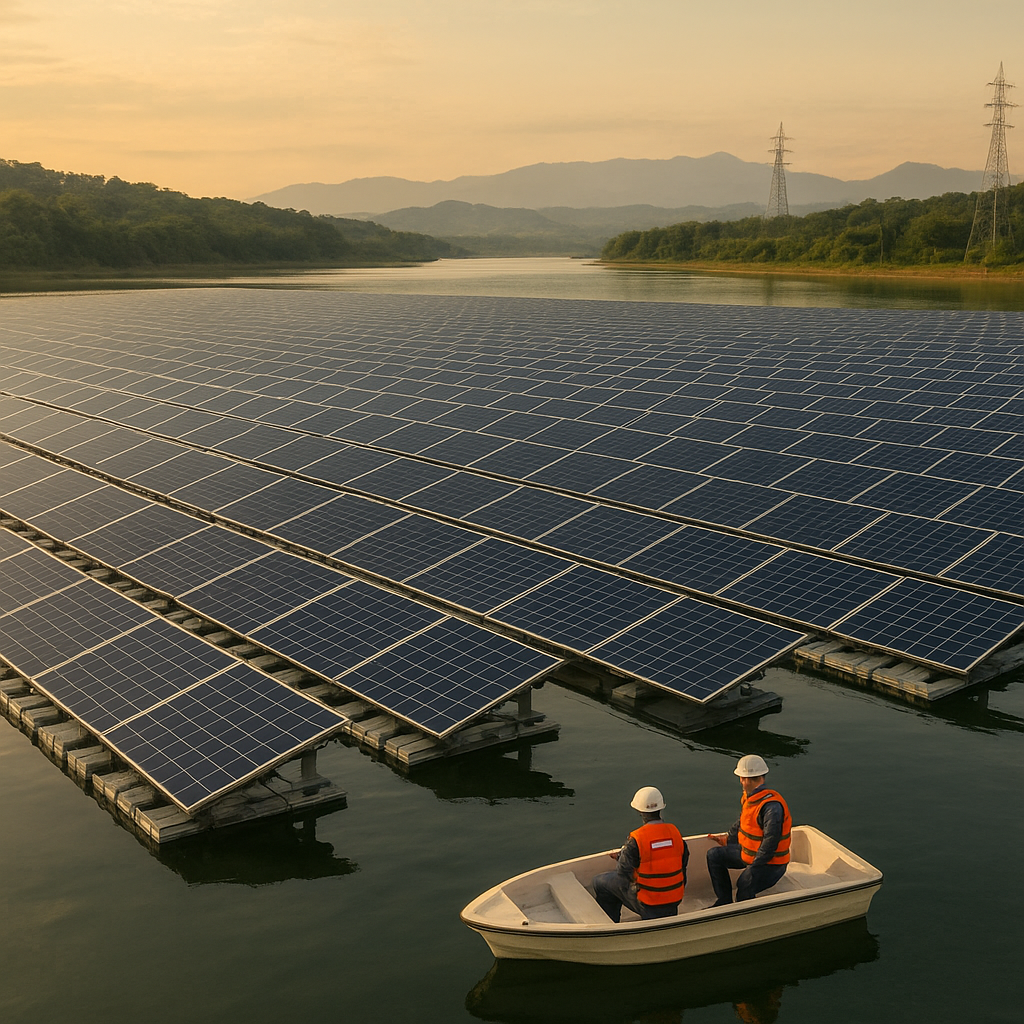 Panel Surya Terapung di Waduk Cirata Hasilkan Energi Bersih untuk Jabar