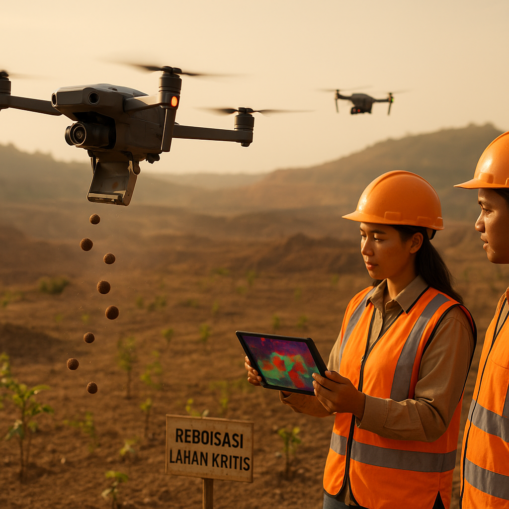 Inovasi Drone Penyebar Benih dan Pemantau Kesehatan Tanaman untuk Reboisasi Lahan Kritis