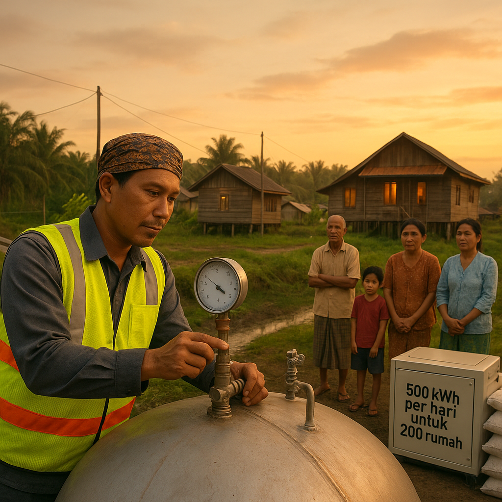 Biogas dari Limbah Sawit: Energi Alternatif untuk Desa Mandiri Energi Kalimantan