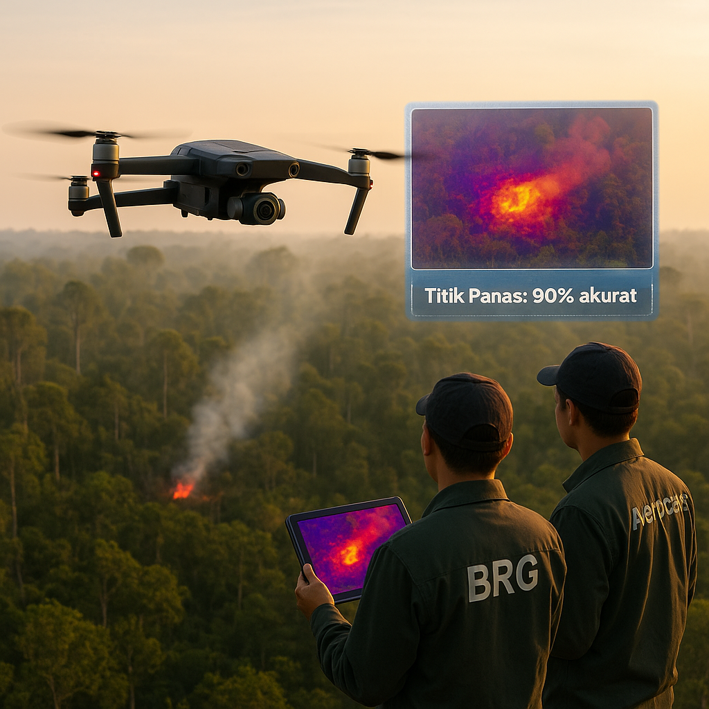 Drone Pemantau Hutan untuk Deteksi Dini Kebakaran di Sumatera