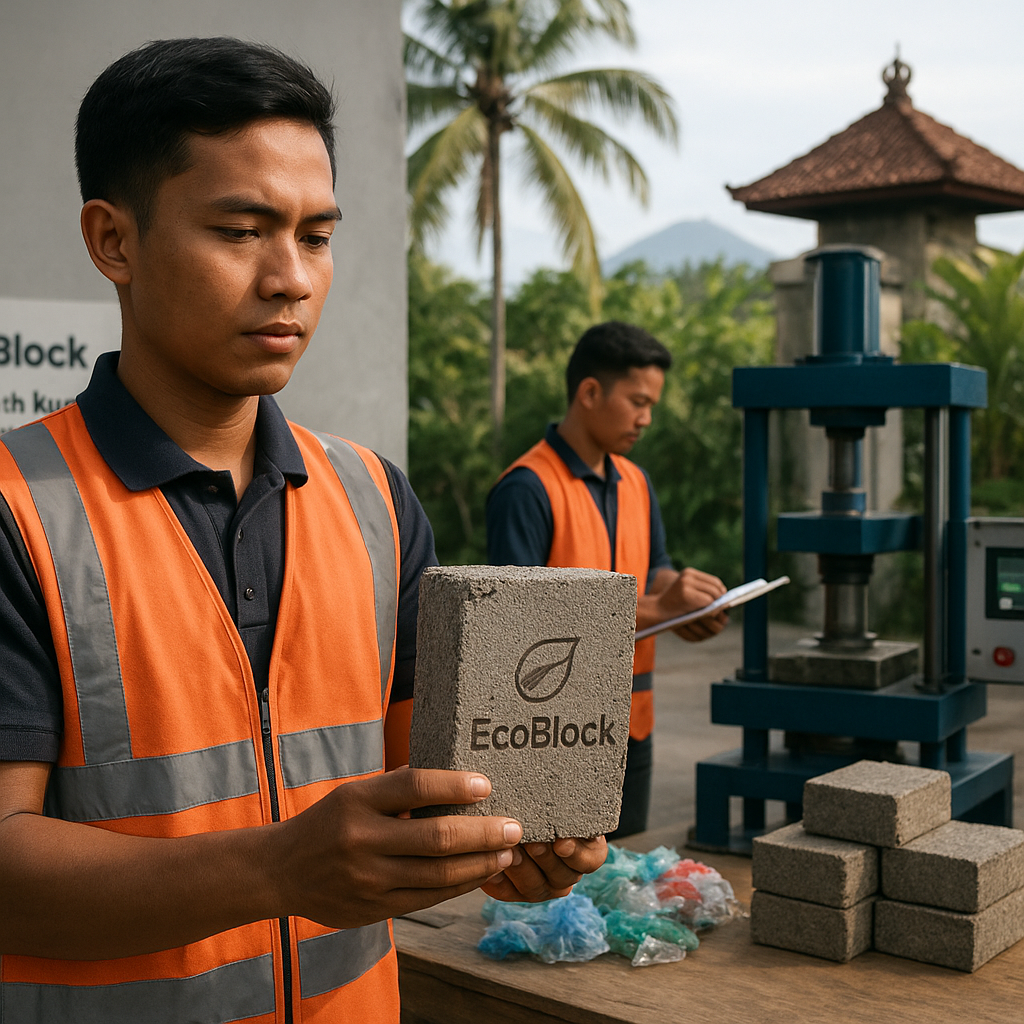 Limbah Plastik Jadi Bata Ramah Lingkungan di Bali: Solusi Sampah dan Material Bangunan