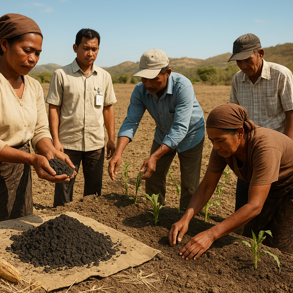 Teknologi Biochar dari Limbah Pertanian untuk Memulihkan Lahan Kritis di NTT