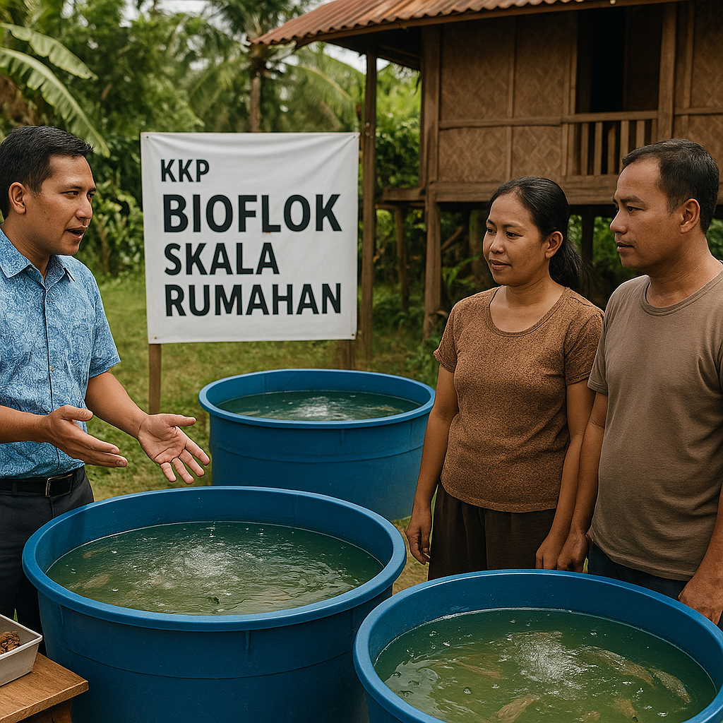 Pengembangan Bioflok Skala Rumahan oleh KKP untuk Ketahanan Pangan dan Ekonomi
